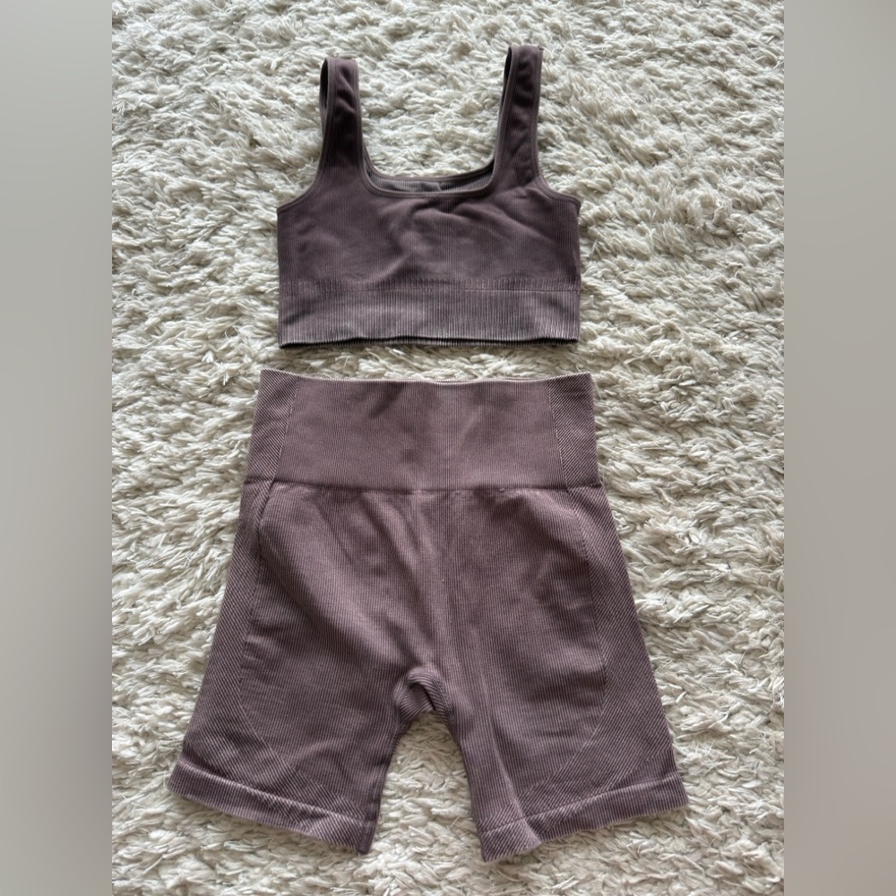 JoyLab Mauve Bike Shorts Set